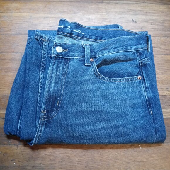 OLD NAVY mid rise baggy wide leg jeans in myrtle (10 tall) - Picture 13 of 14